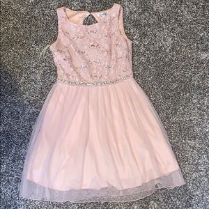 Size 5 rose gold pink dress